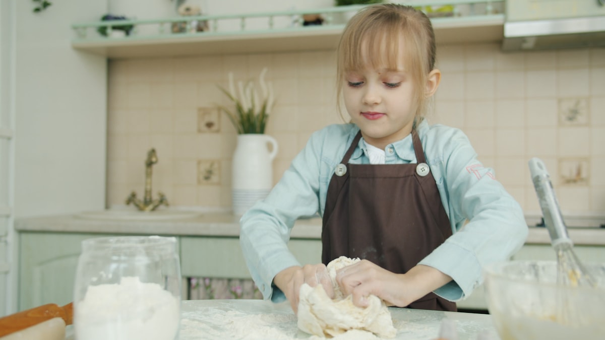 Healthy cooking preparation with fresh ingredients