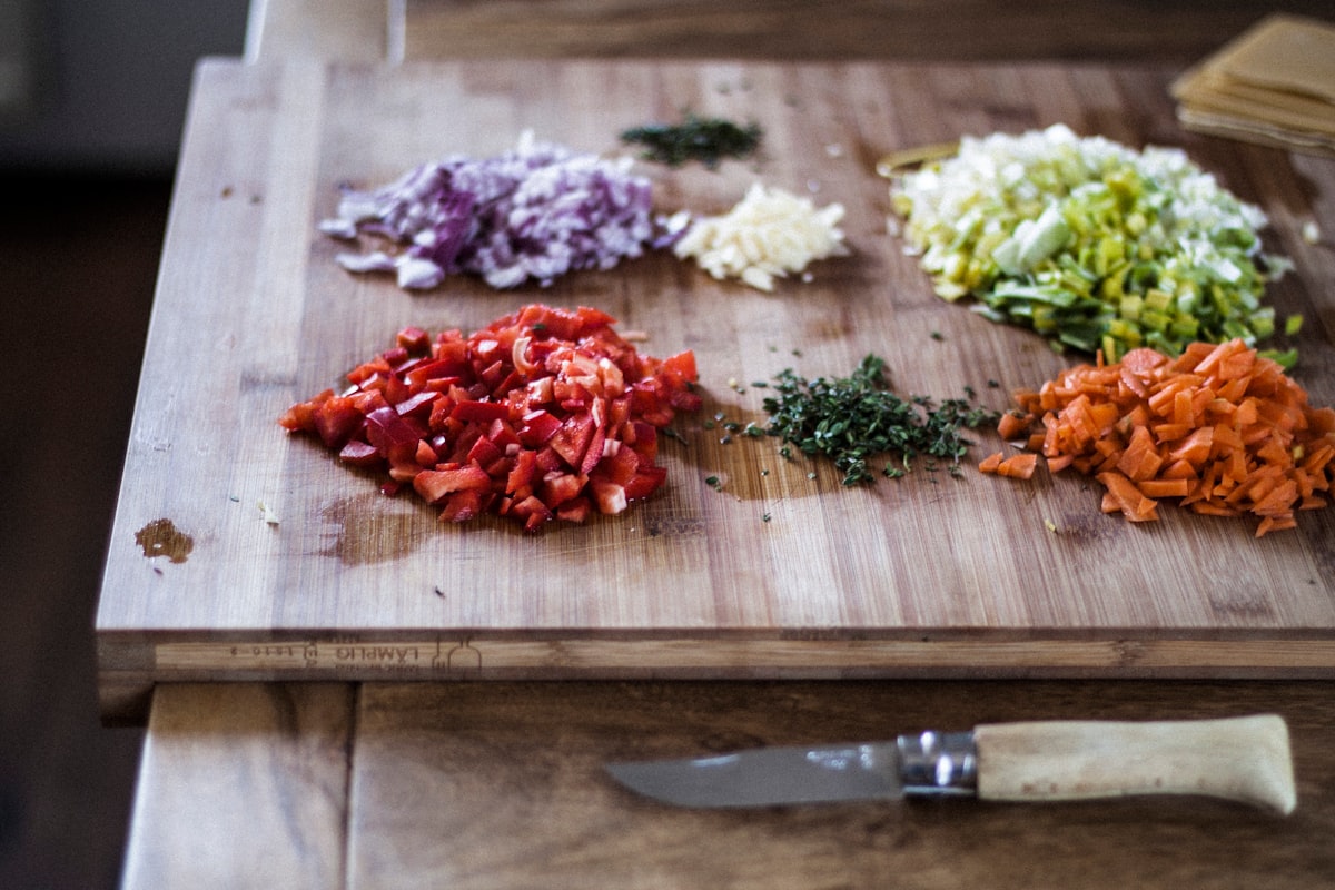 Fresh salad with seasonal vegetables and herbs