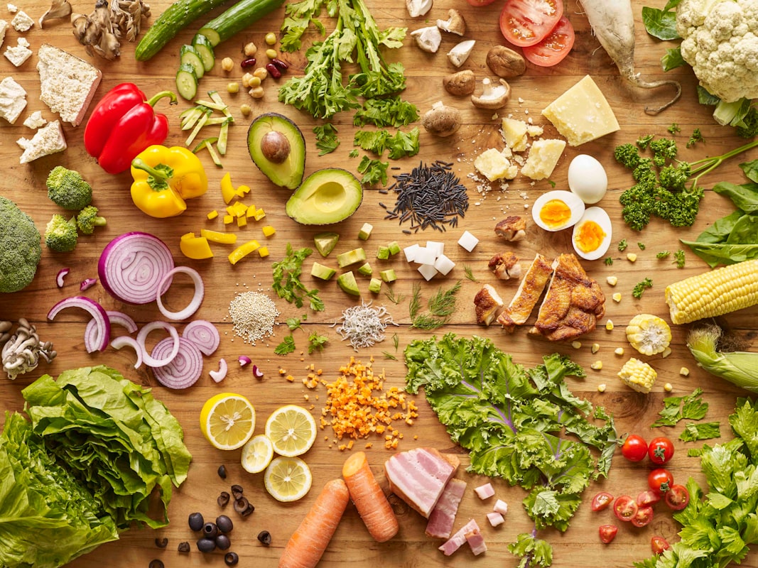 Roasted vegetable medley with herbs and garlic